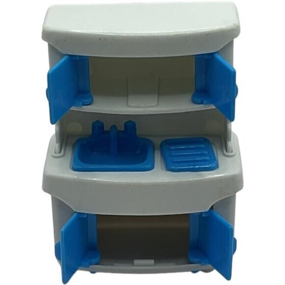 Miniature Doll House Kitchen Playset With Sink & Cabinets - Picture 6 of 6